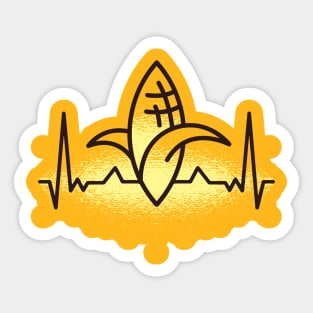 Corn Heartbeat ECG Sticker